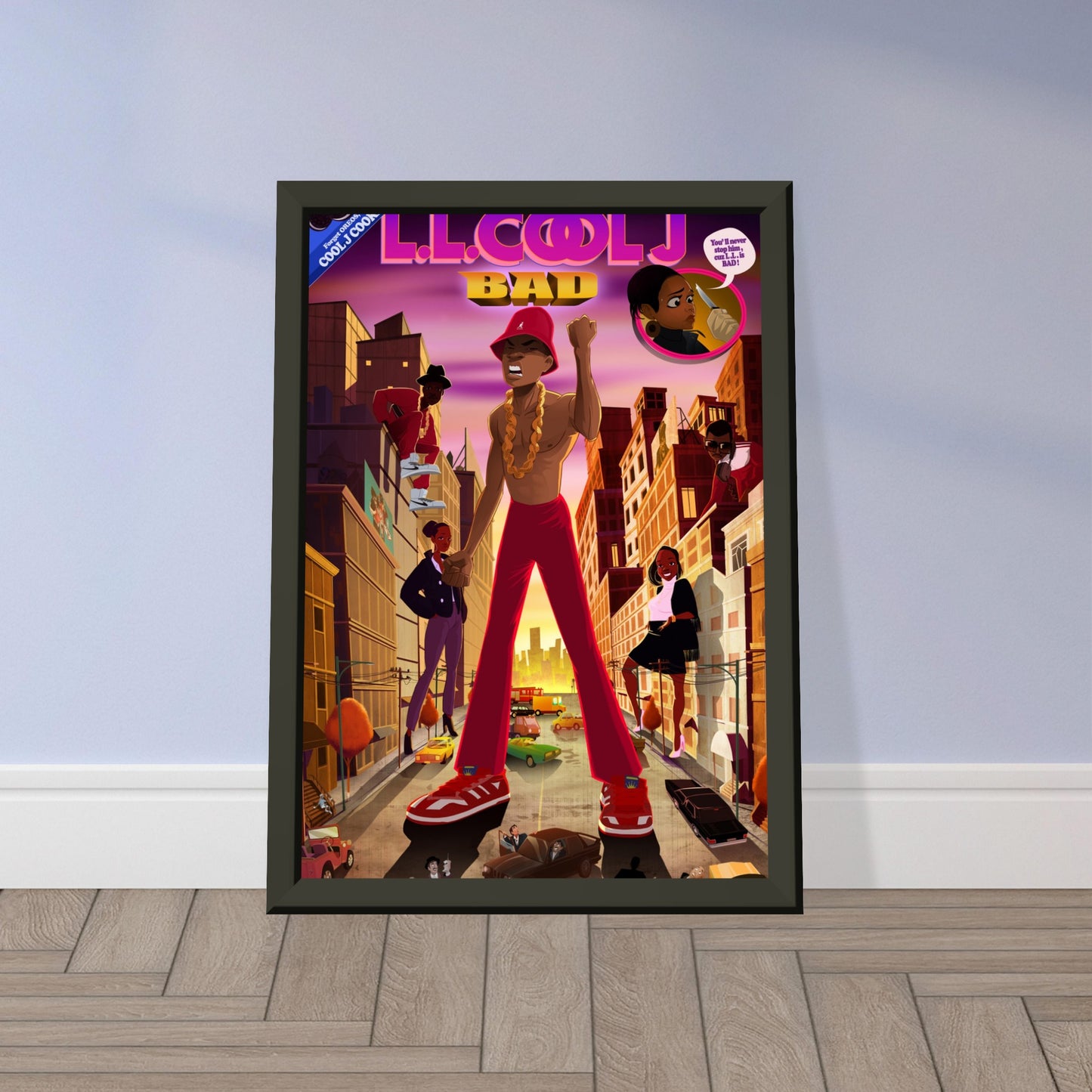 BAD- Classic Matte Paper Metal Framed Poster