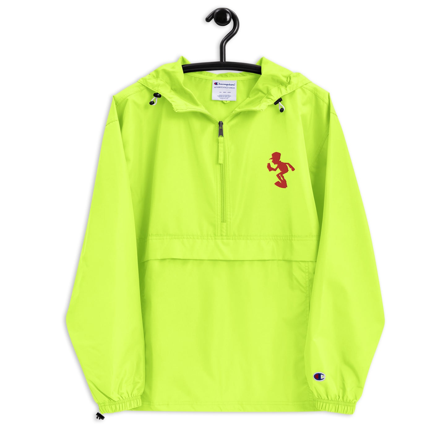 RED HANDED Embroidered Champion Packable Jacket