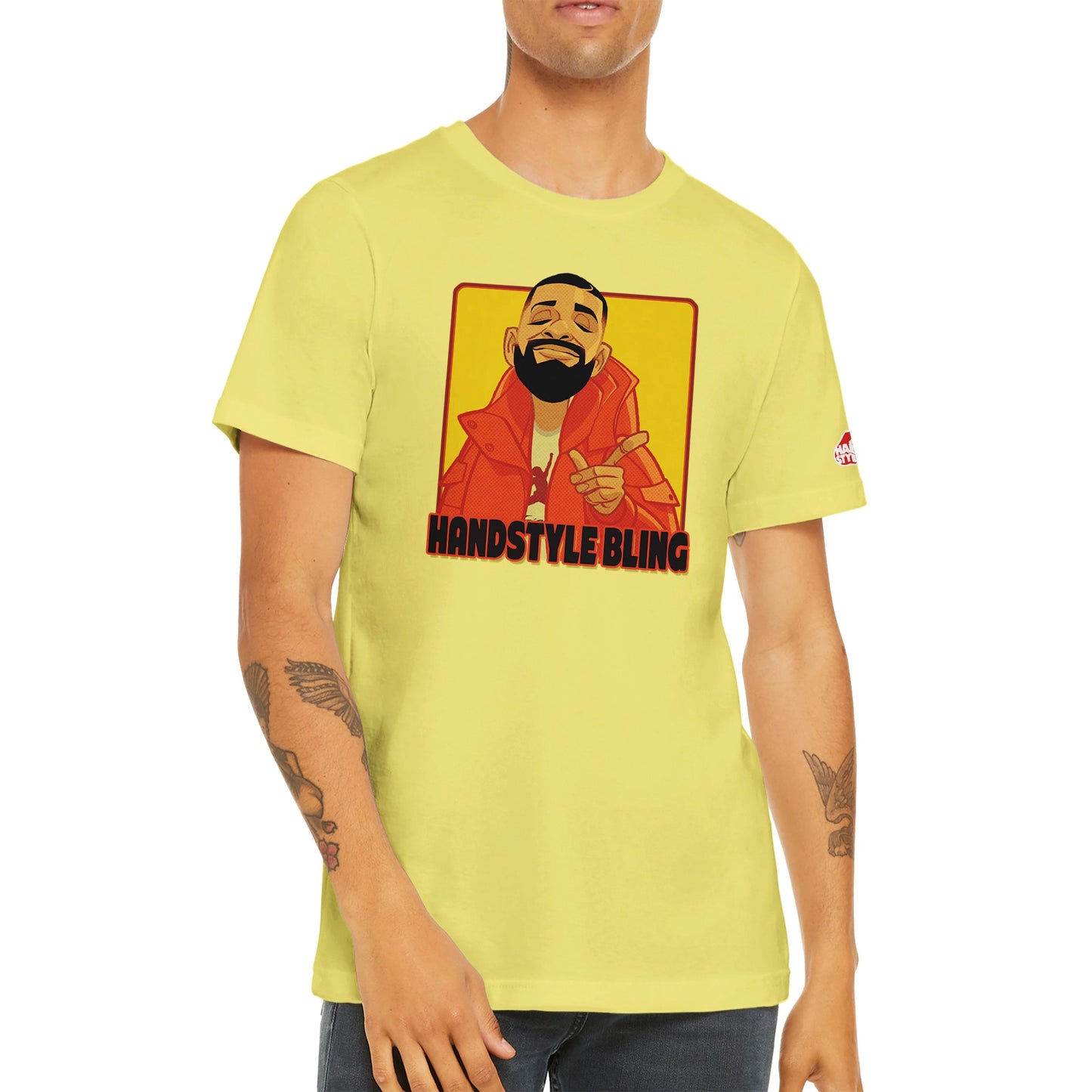Handstyle Bling Premium Unisex Crewneck T-shirt