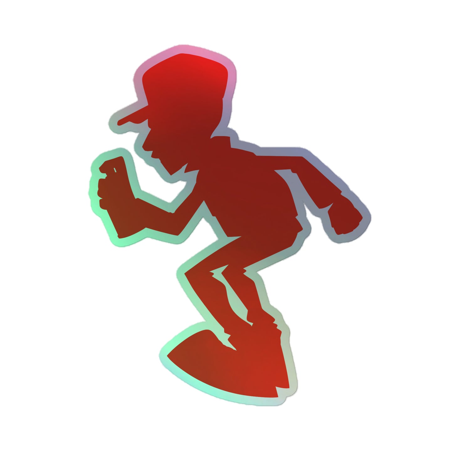 RED HANDED Holographic stickers