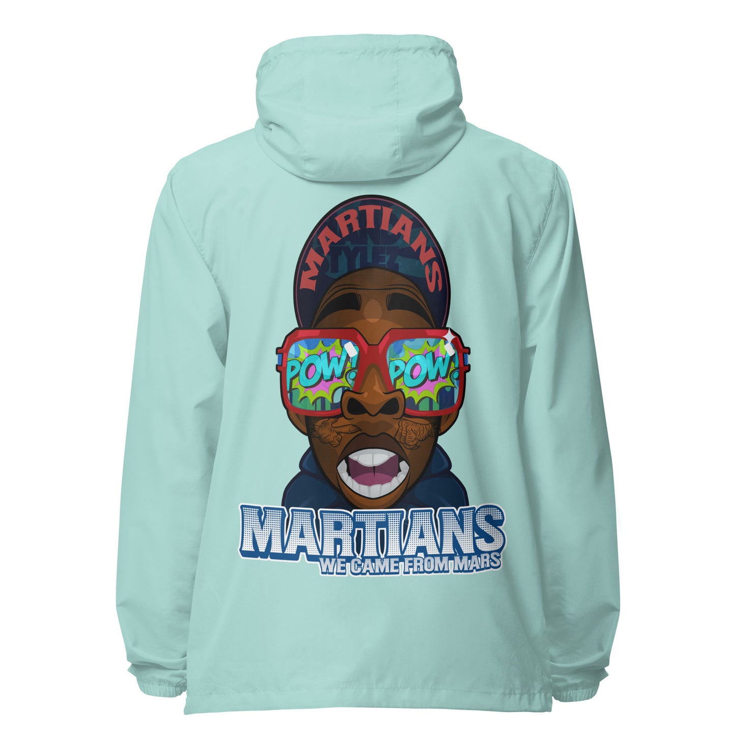 MARTIANS Unisex lightweight zip up windbreaker
