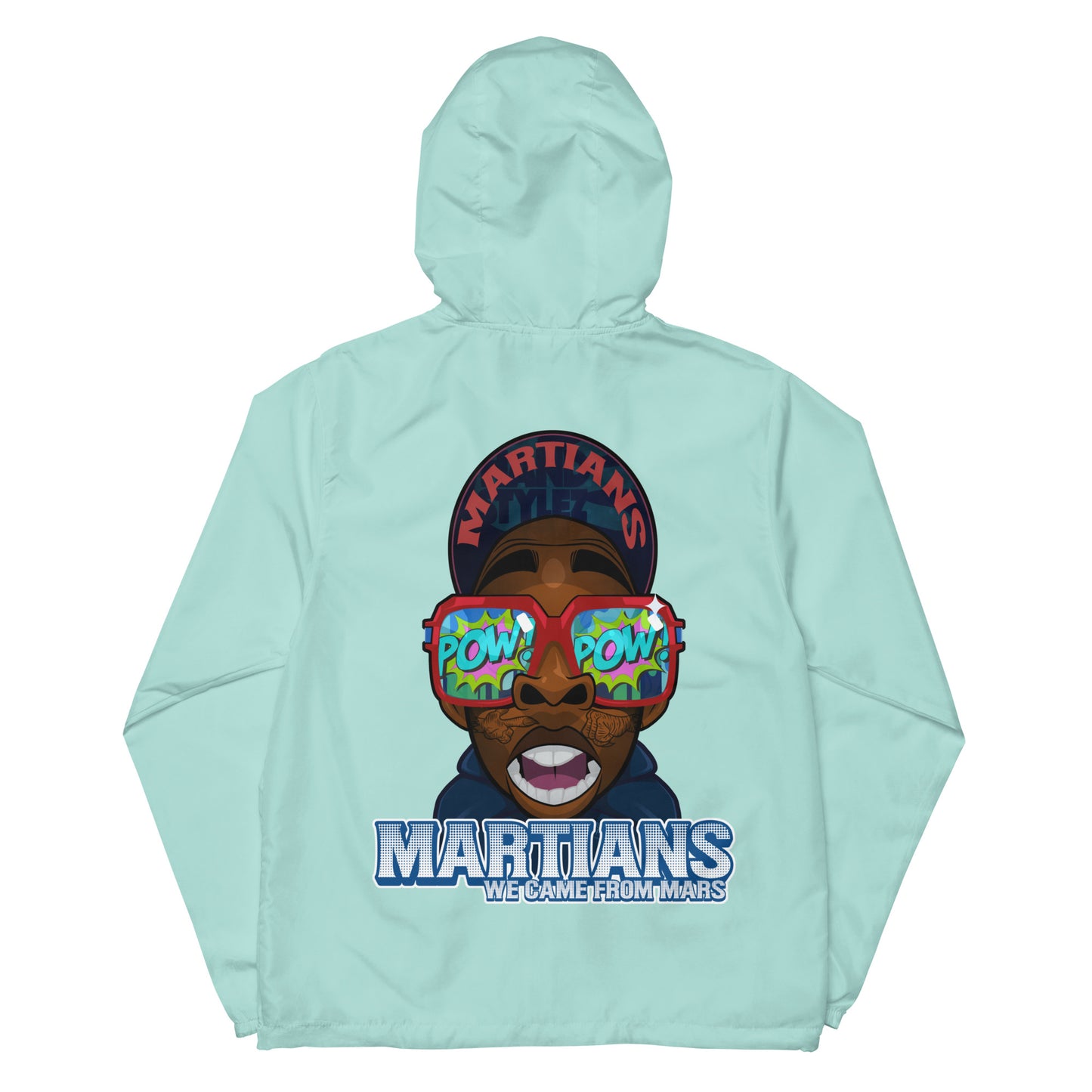 MARTIANS Unisex lightweight zip up windbreaker