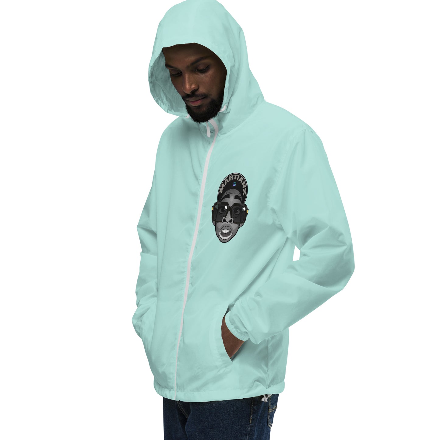 MARTIANS Unisex lightweight zip up windbreaker