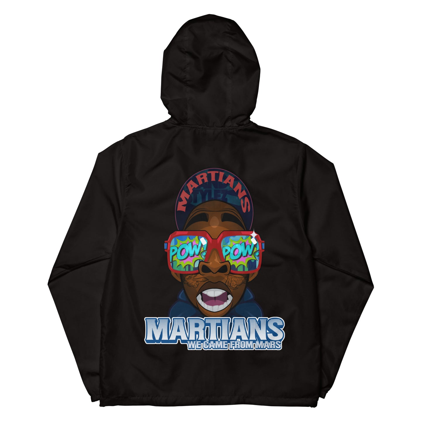 MARTIANS Unisex lightweight zip up windbreaker