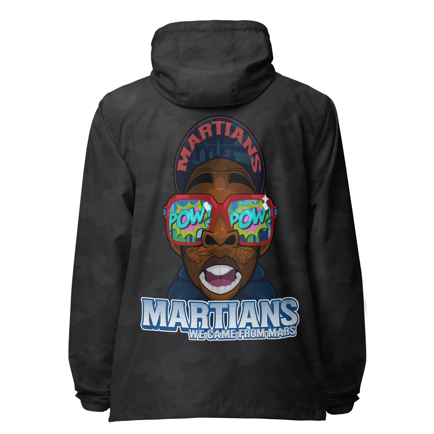 MARTIANS Unisex lightweight zip up windbreaker