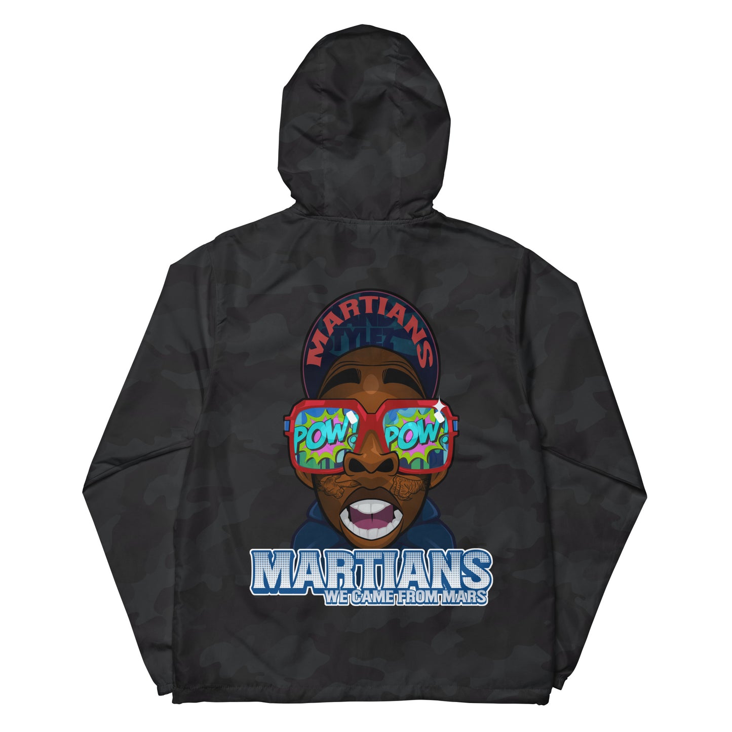MARTIANS Unisex lightweight zip up windbreaker
