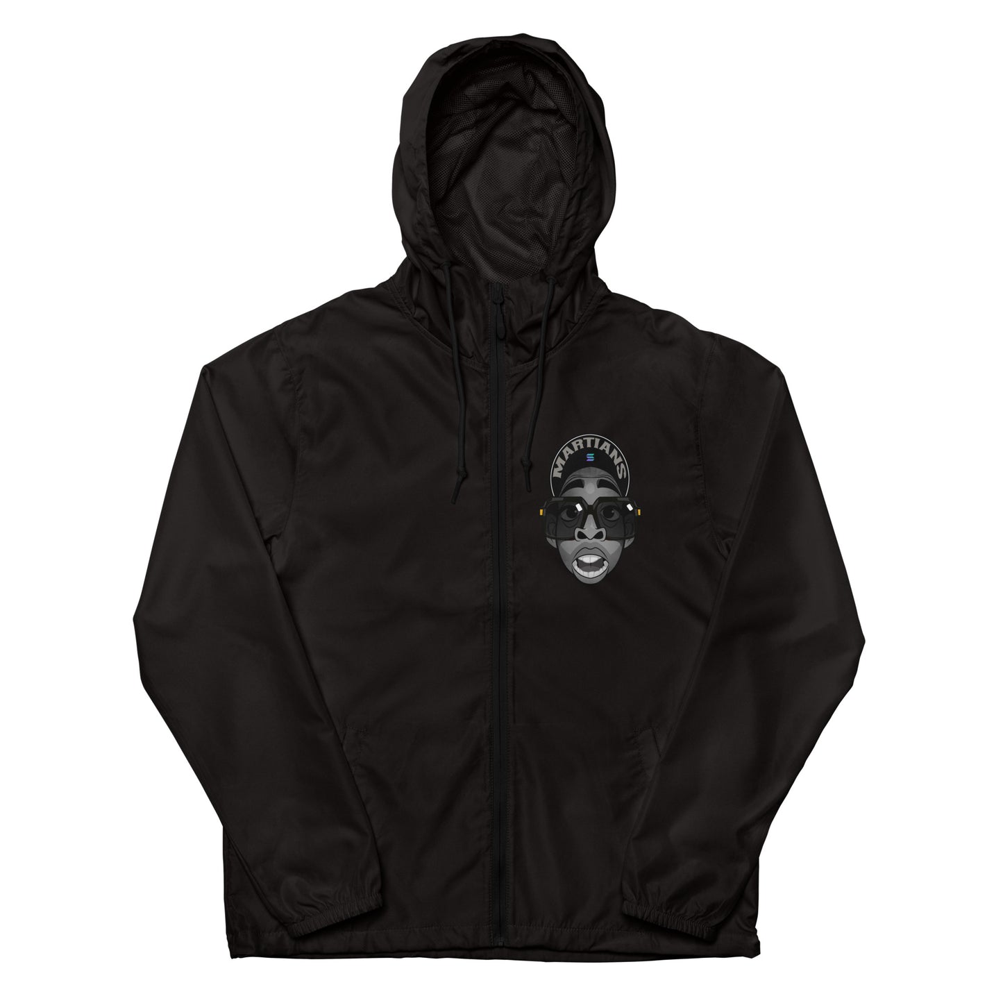 MARTIANS Unisex lightweight zip up windbreaker