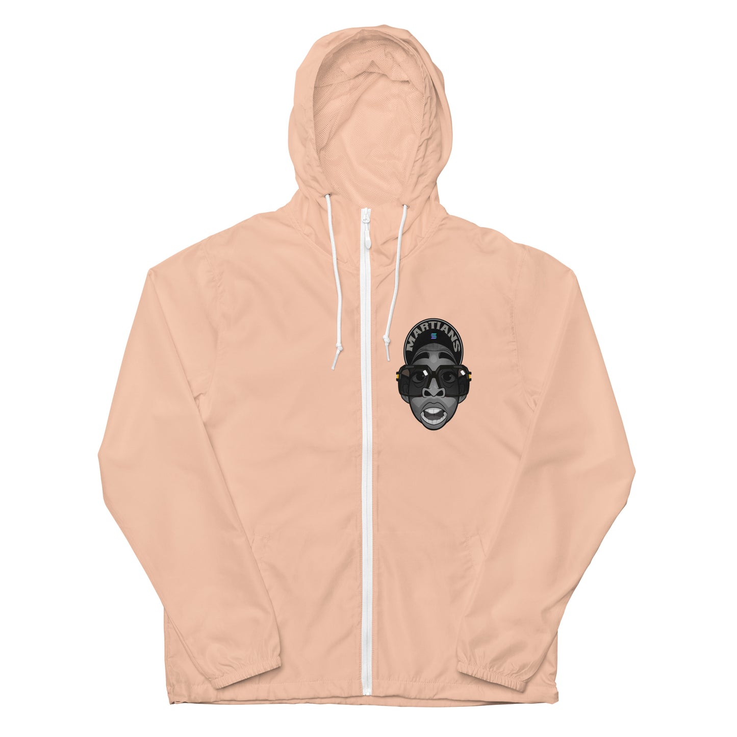 MARTIANS Unisex lightweight zip up windbreaker