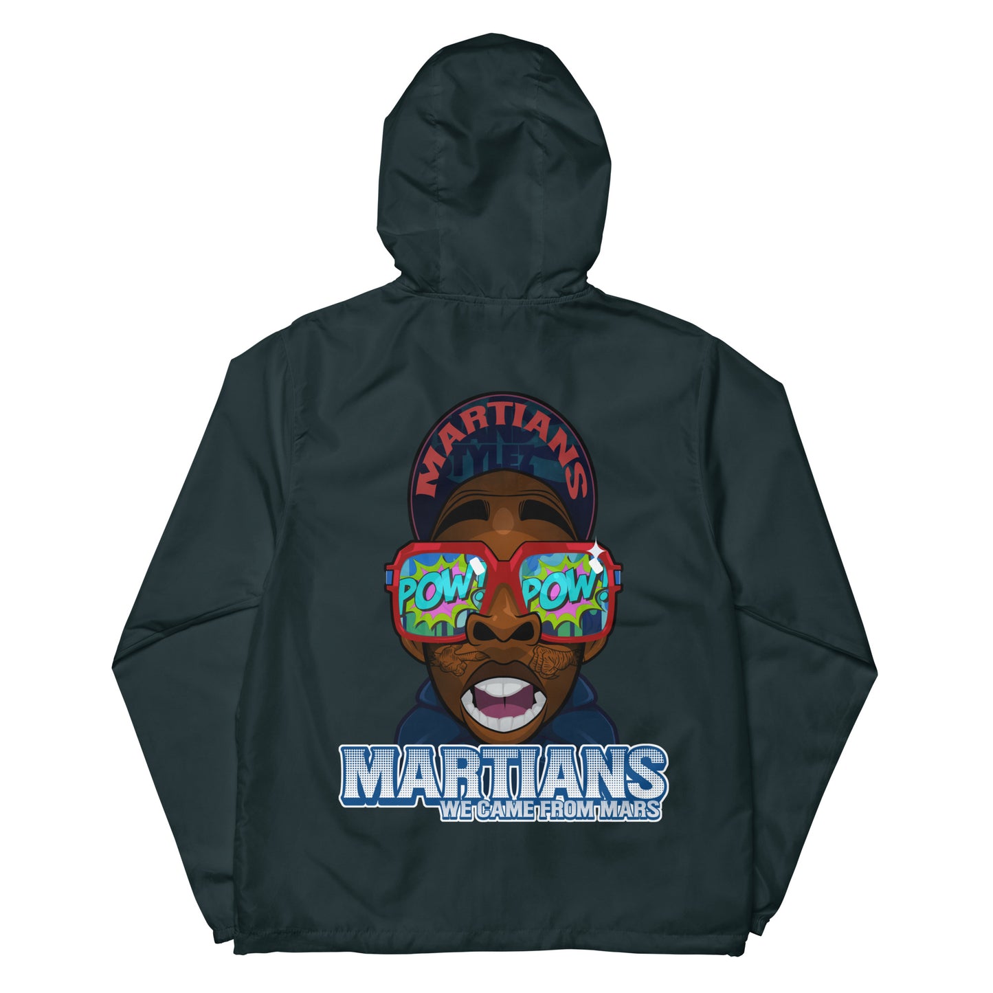 MARTIANS Unisex lightweight zip up windbreaker