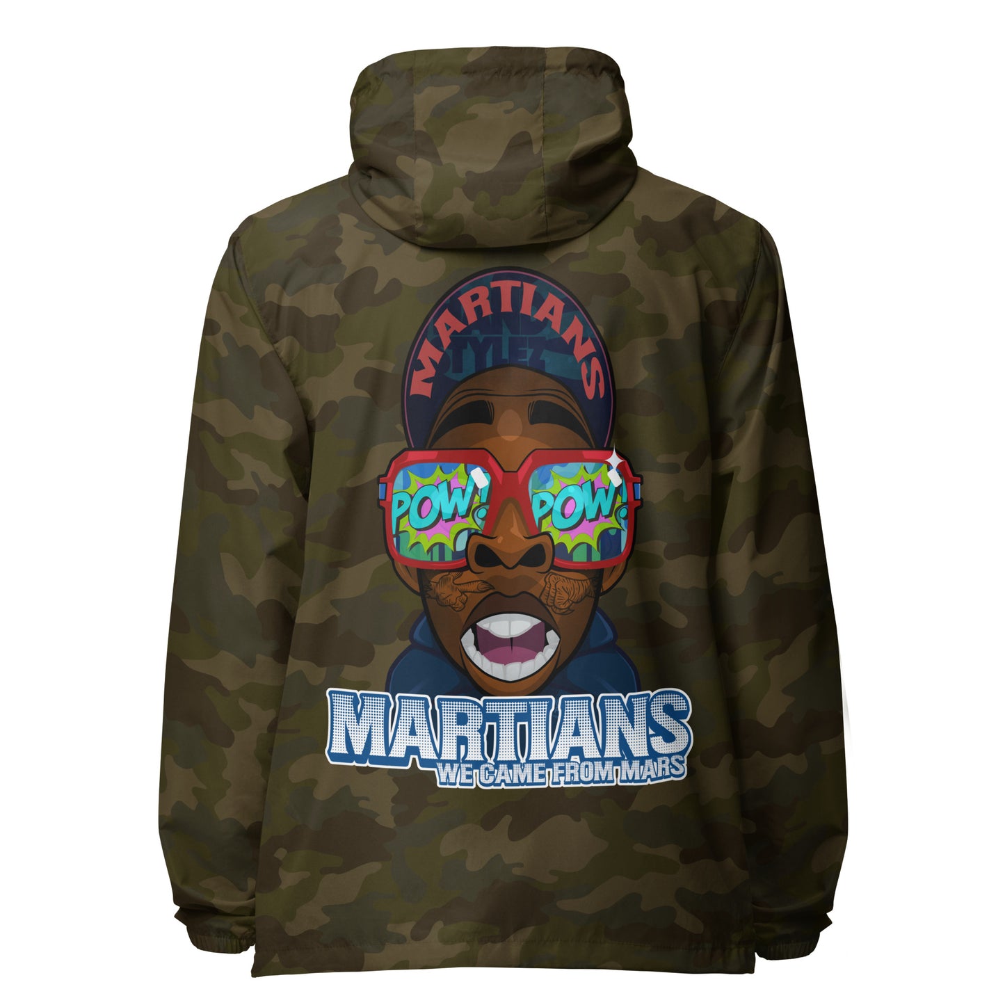 MARTIANS Unisex lightweight zip up windbreaker