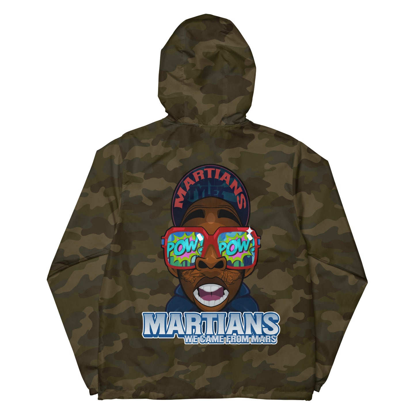 MARTIANS Unisex lightweight zip up windbreaker