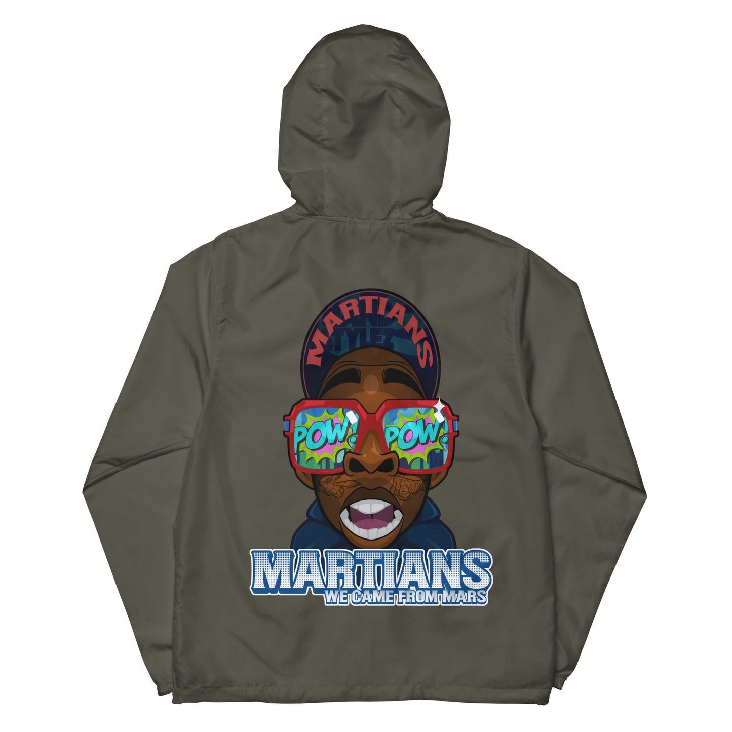 MARTIANS Unisex lightweight zip up windbreaker