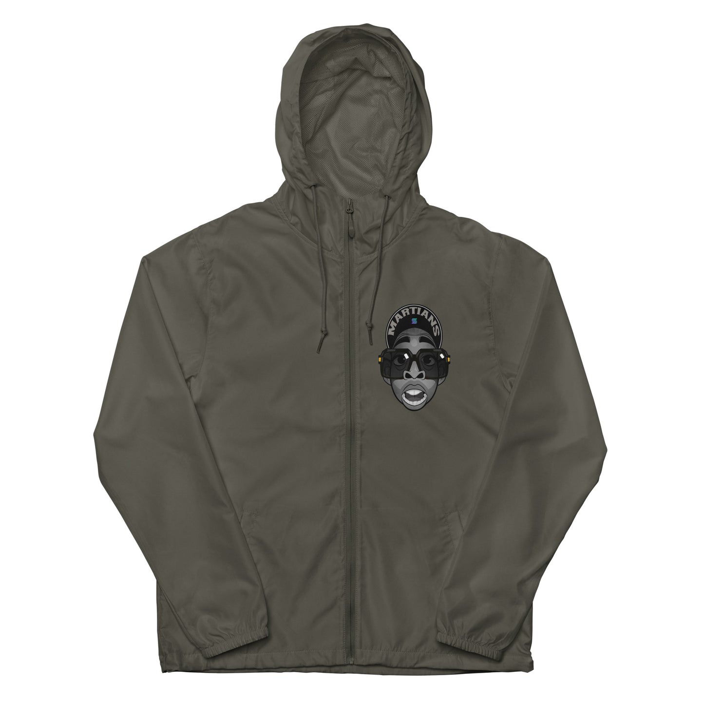 MARTIANS Unisex lightweight zip up windbreaker
