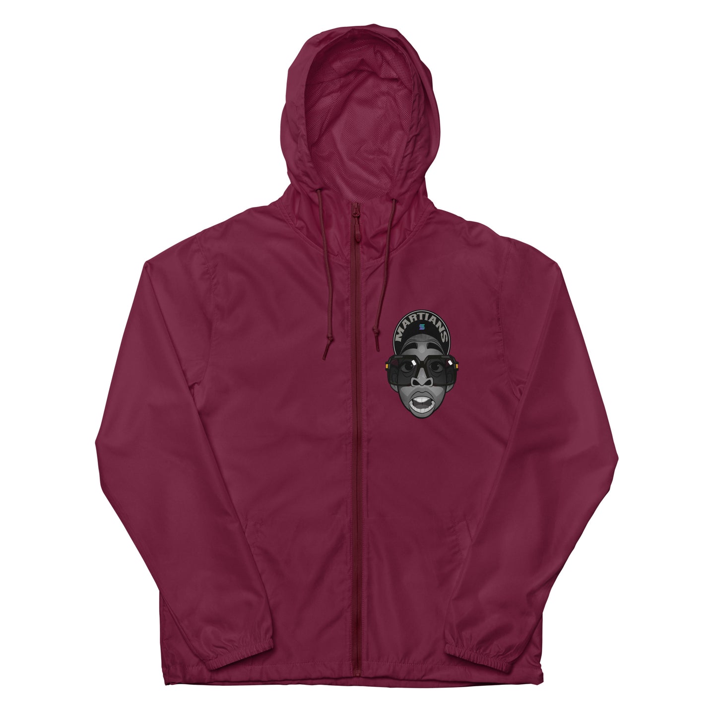 MARTIANS Unisex lightweight zip up windbreaker