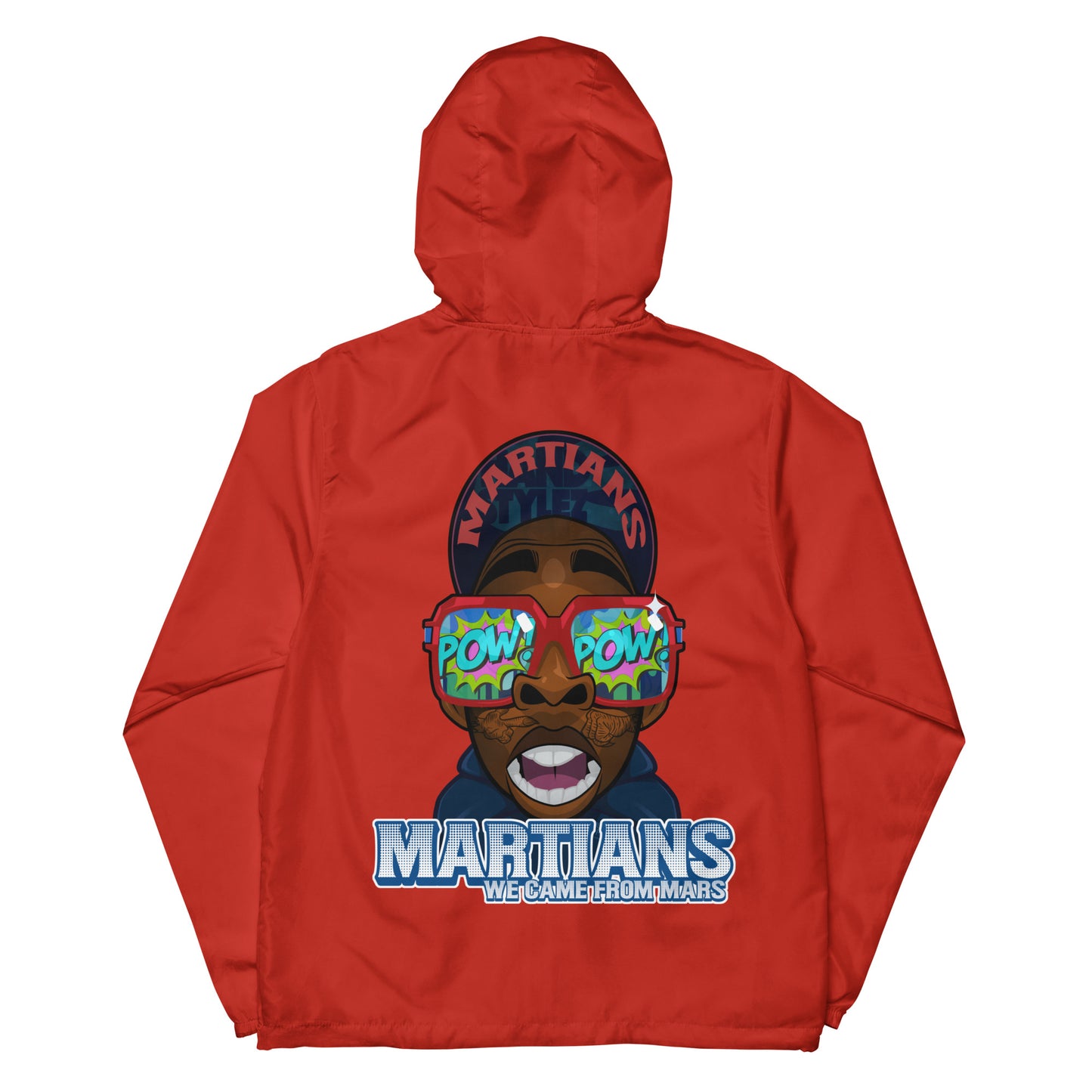 MARTIANS Unisex lightweight zip up windbreaker