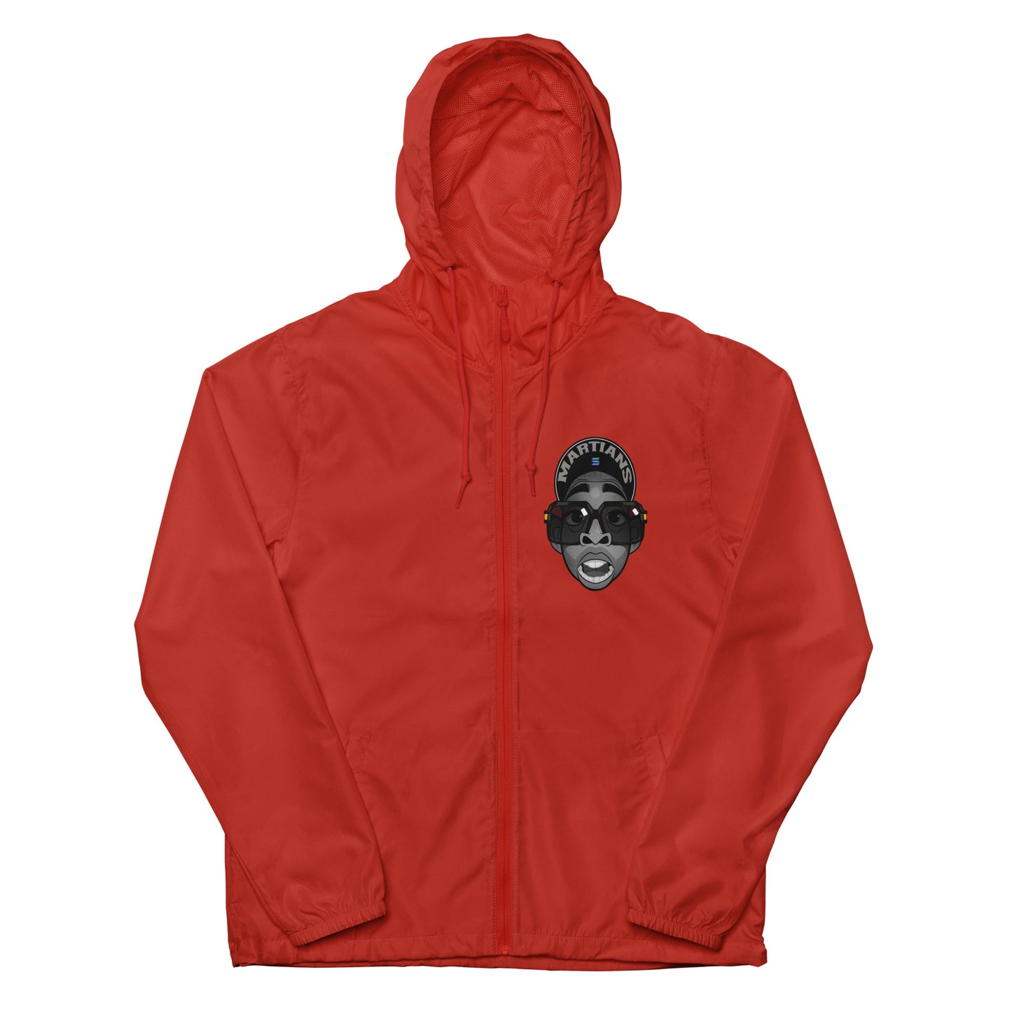 MARTIANS Unisex lightweight zip up windbreaker