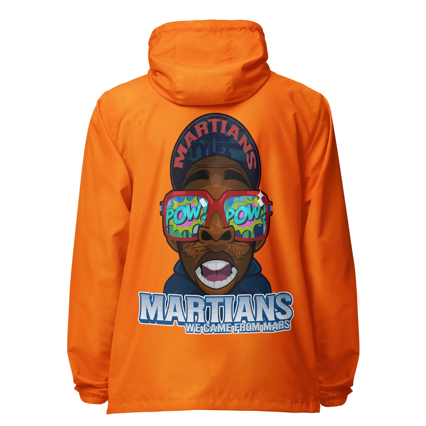MARTIANS Unisex lightweight zip up windbreaker