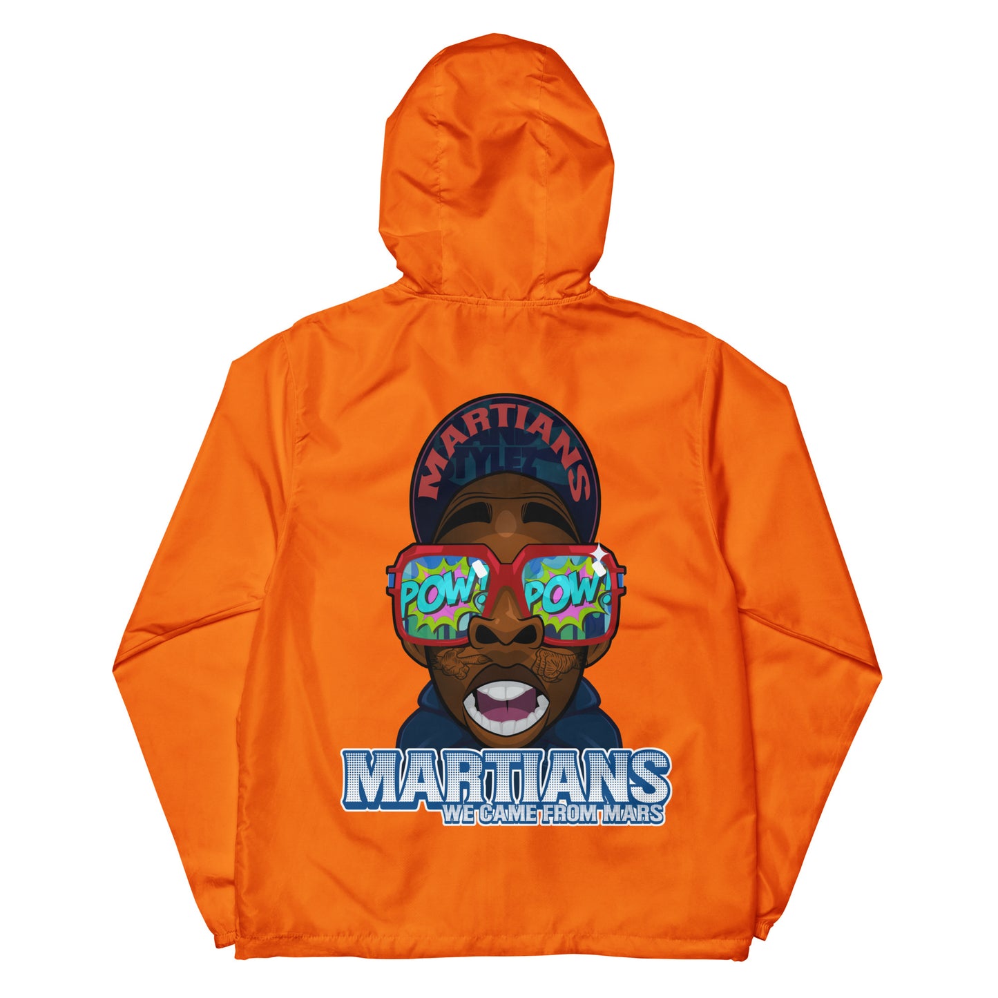 MARTIANS Unisex lightweight zip up windbreaker