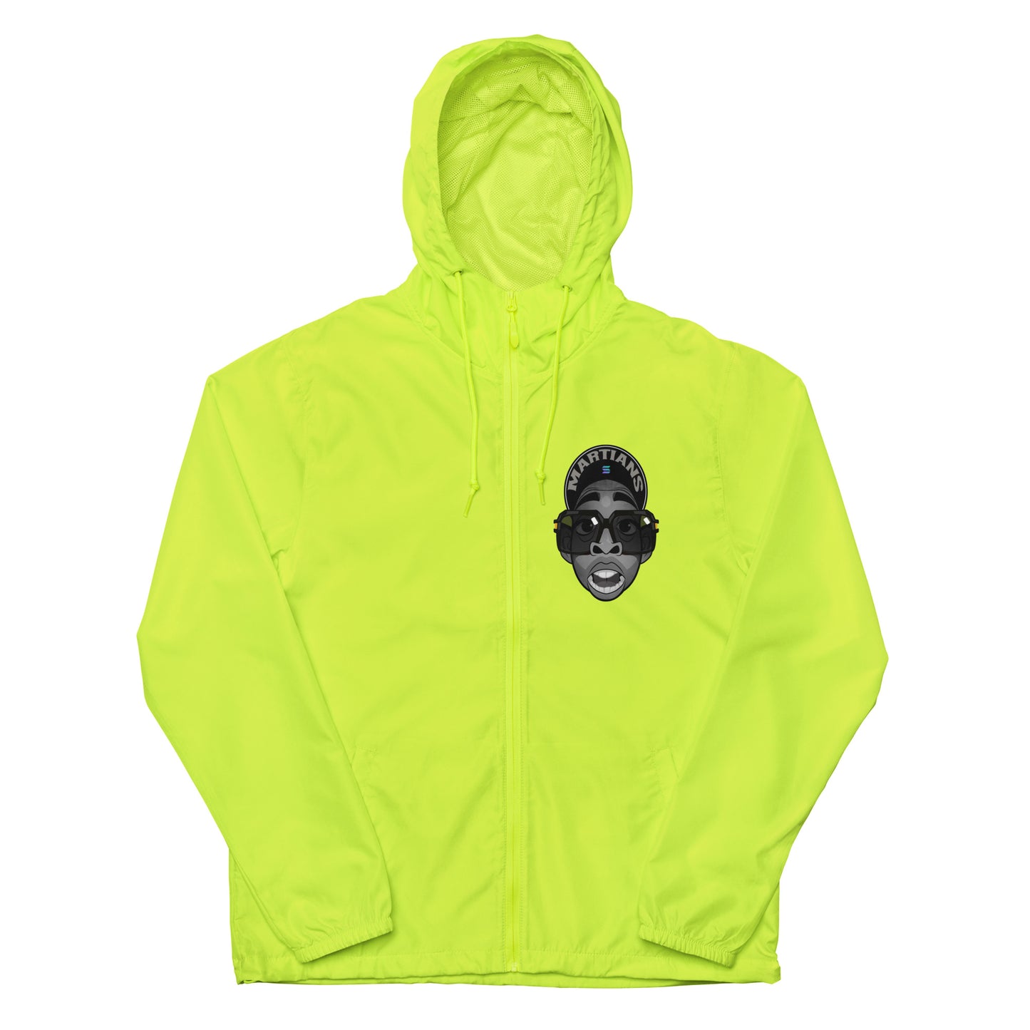 MARTIANS Unisex lightweight zip up windbreaker
