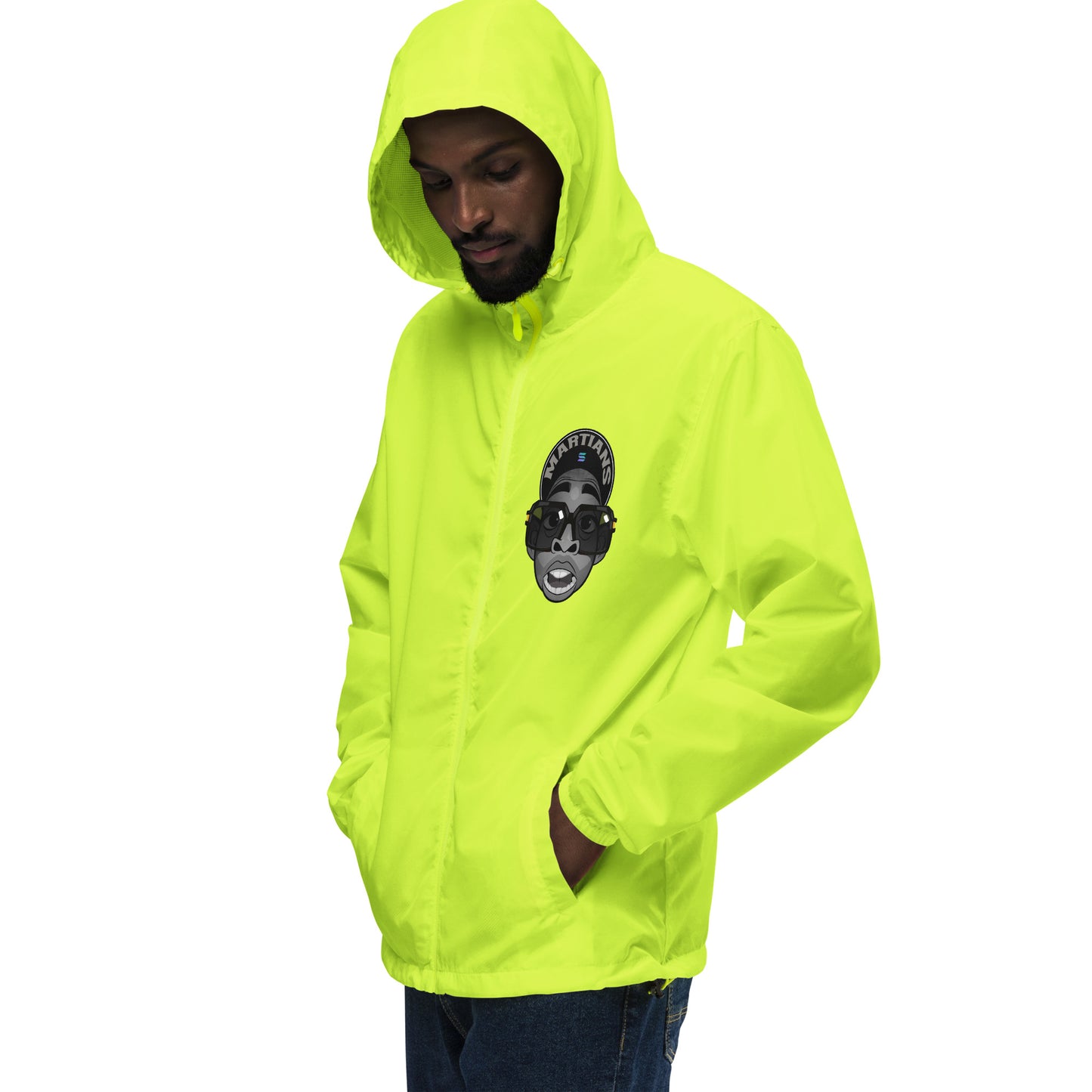 MARTIANS Unisex lightweight zip up windbreaker