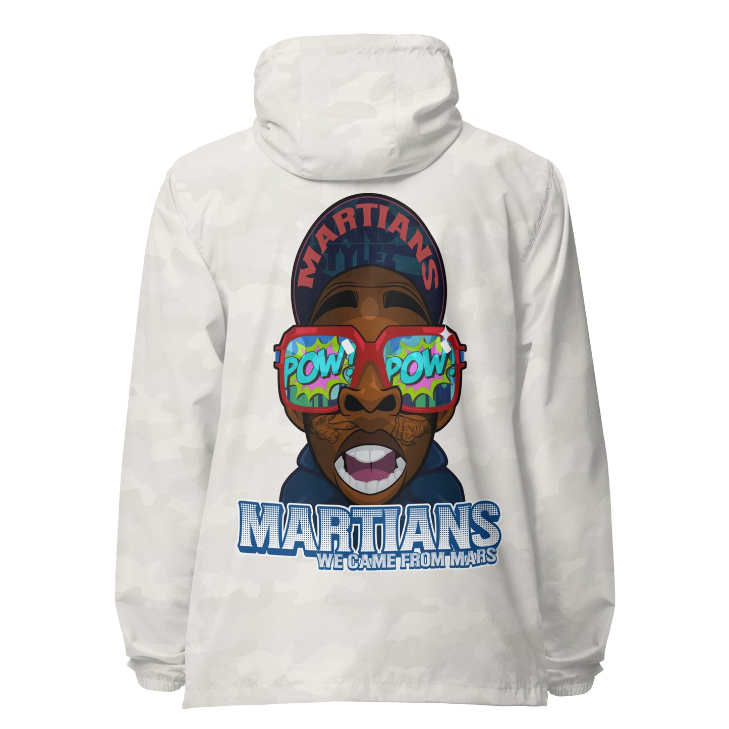 MARTIANS Unisex lightweight zip up windbreaker