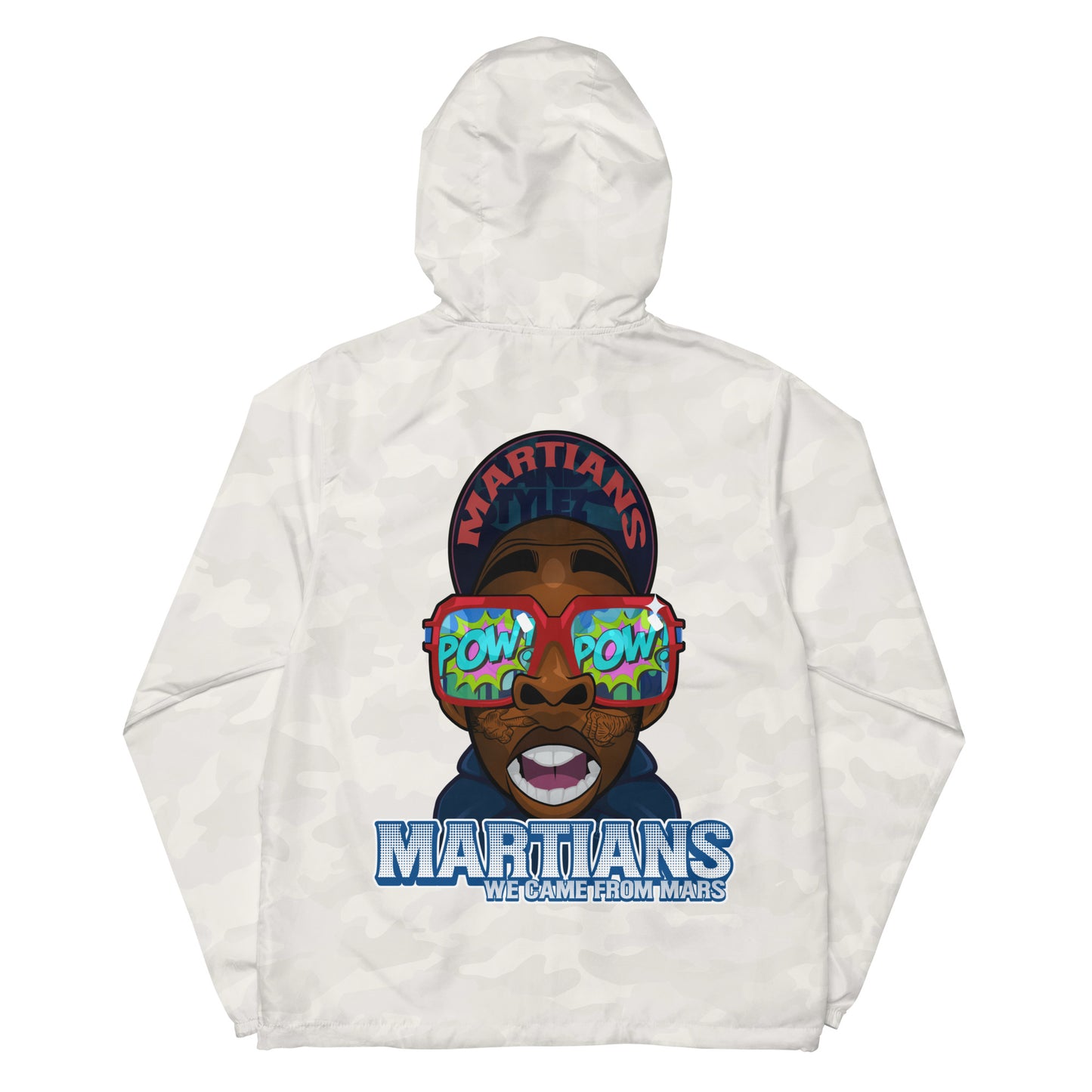 MARTIANS Unisex lightweight zip up windbreaker