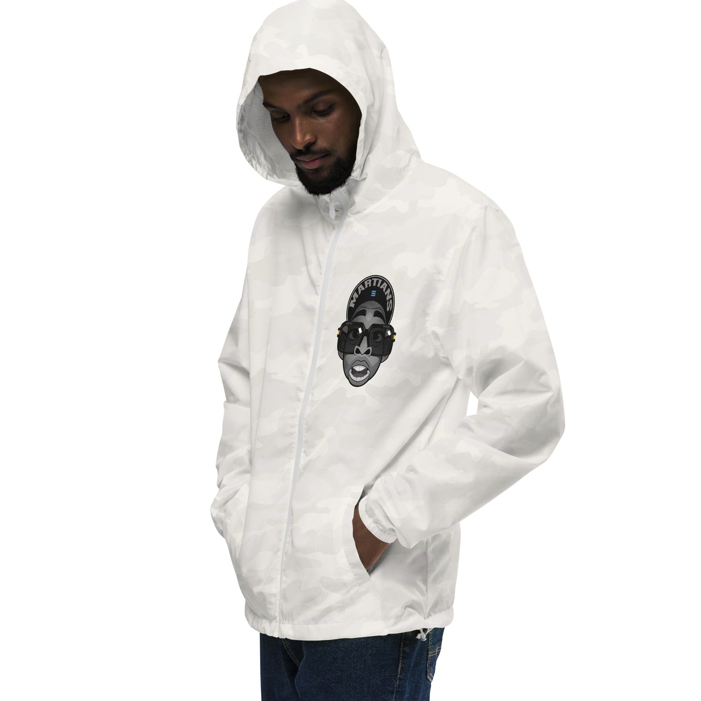 MARTIANS Unisex lightweight zip up windbreaker