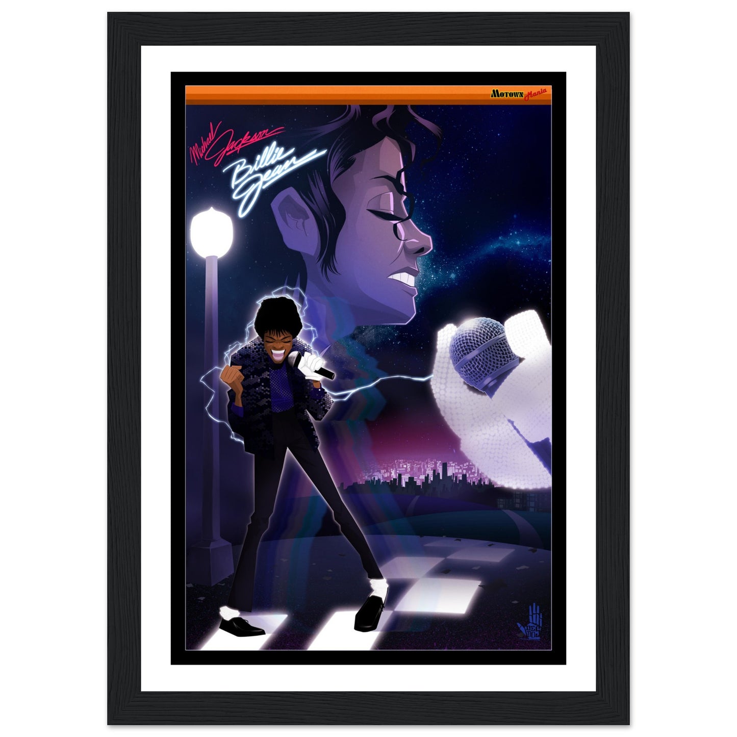 Billie Jean Premium Matte Paper Wooden Framed Poster