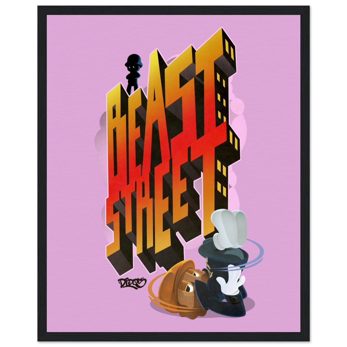 Beast Street Museum-Quality Matte Paper Wooden Framed Poster