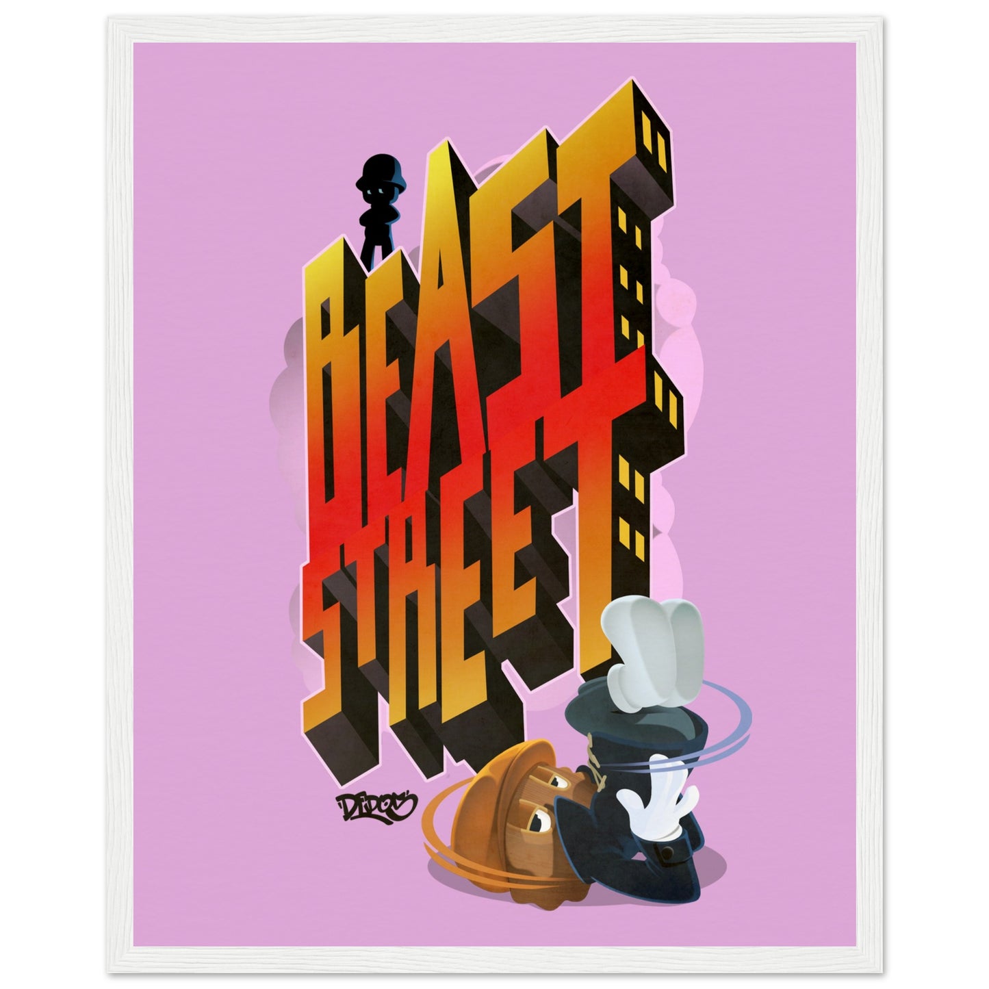 Beast Street Museum-Quality Matte Paper Wooden Framed Poster