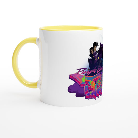 Purple Reign White 11oz Ceramic Mug with Color Inside