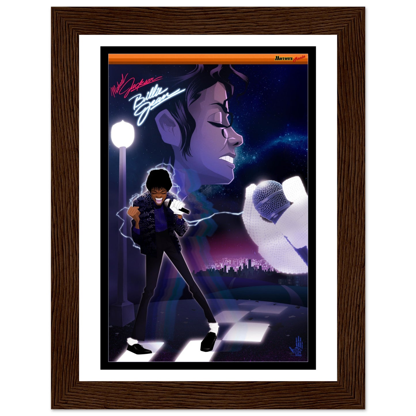 Billie Jean Premium Matte Paper Wooden Framed Poster