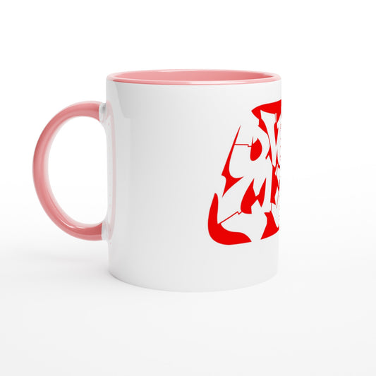 OVOID CLAN White 11oz Ceramic Mug with Color Inside