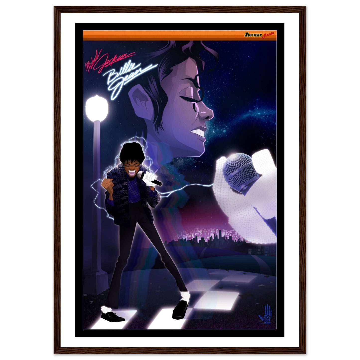 Billie Jean Premium Matte Paper Wooden Framed Poster