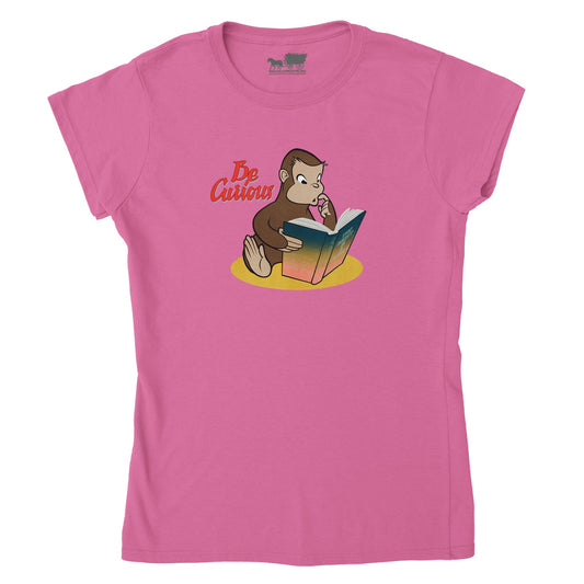 Be Curios Classic Womens Crewneck T-shirt