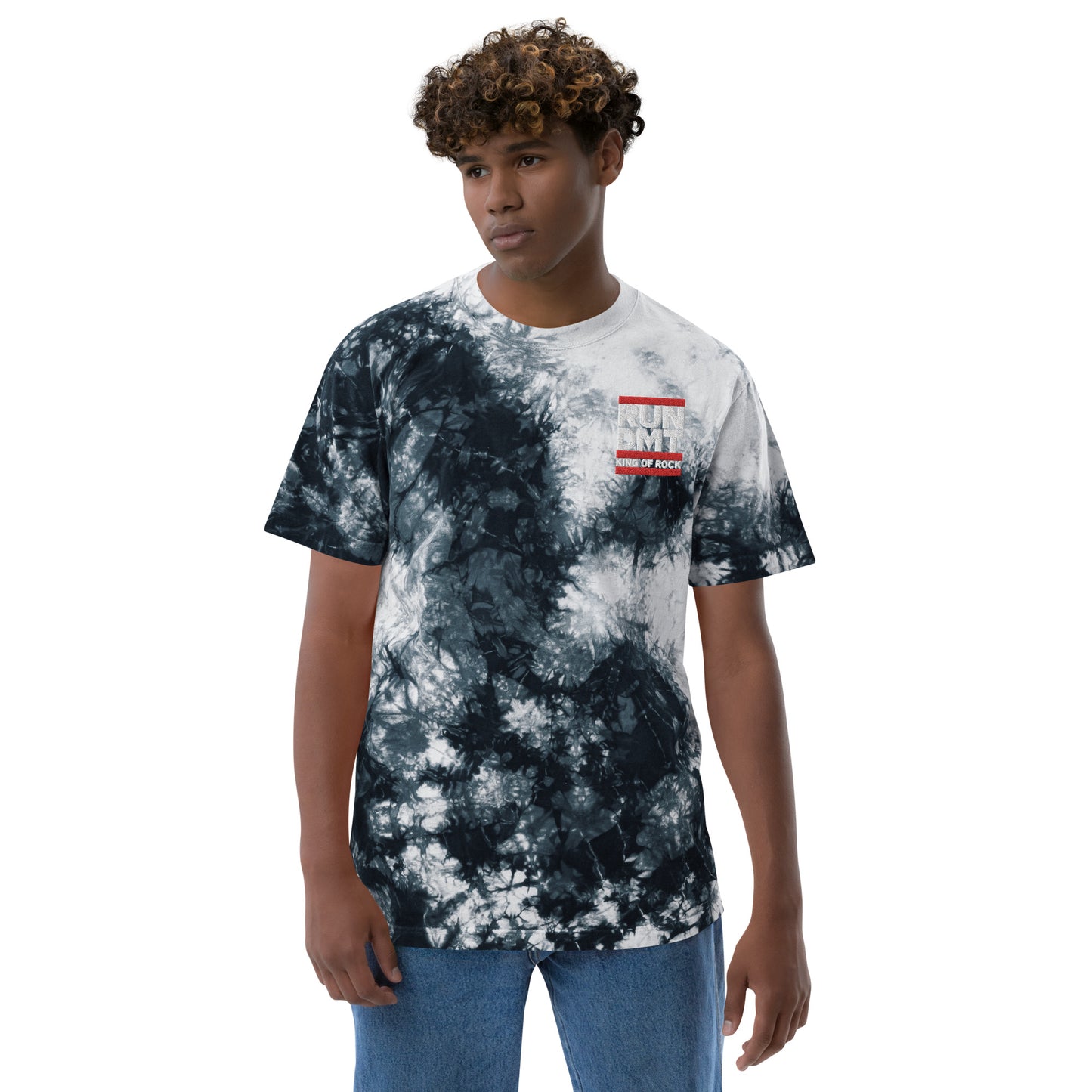 RUN DMT Oversized tie-dye t-shirt