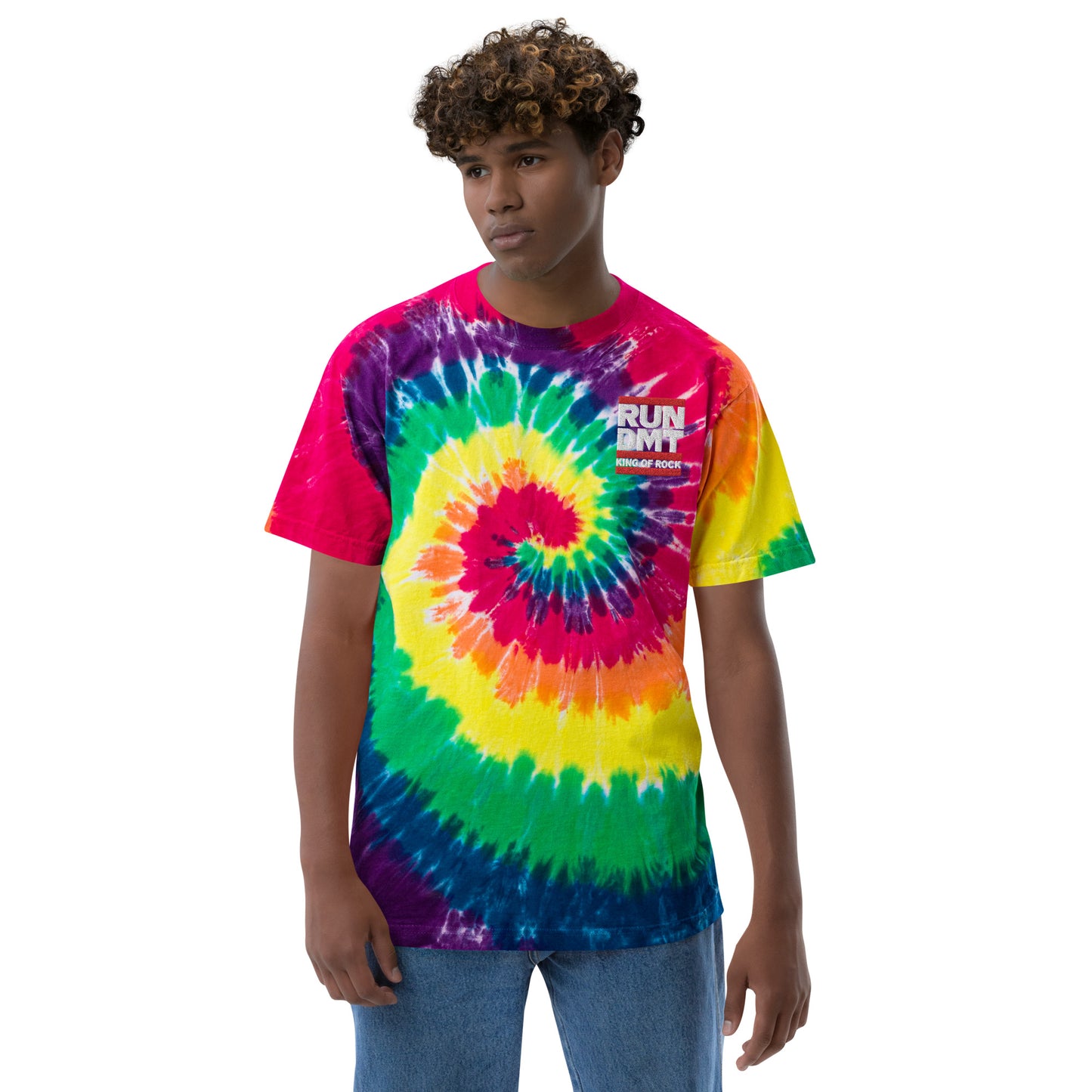 RUN DMT Oversized tie-dye t-shirt