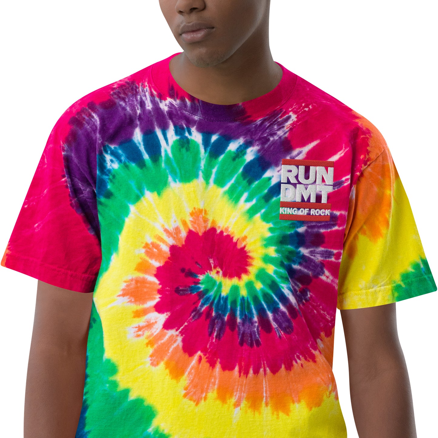 RUN DMT Oversized tie-dye t-shirt