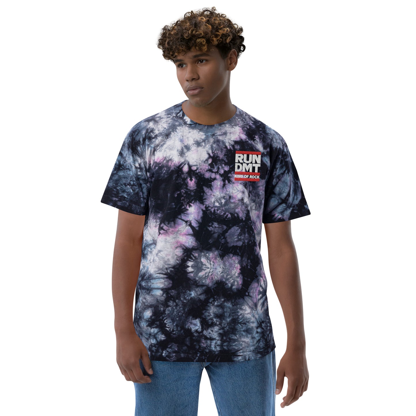 RUN DMT Oversized tie-dye t-shirt