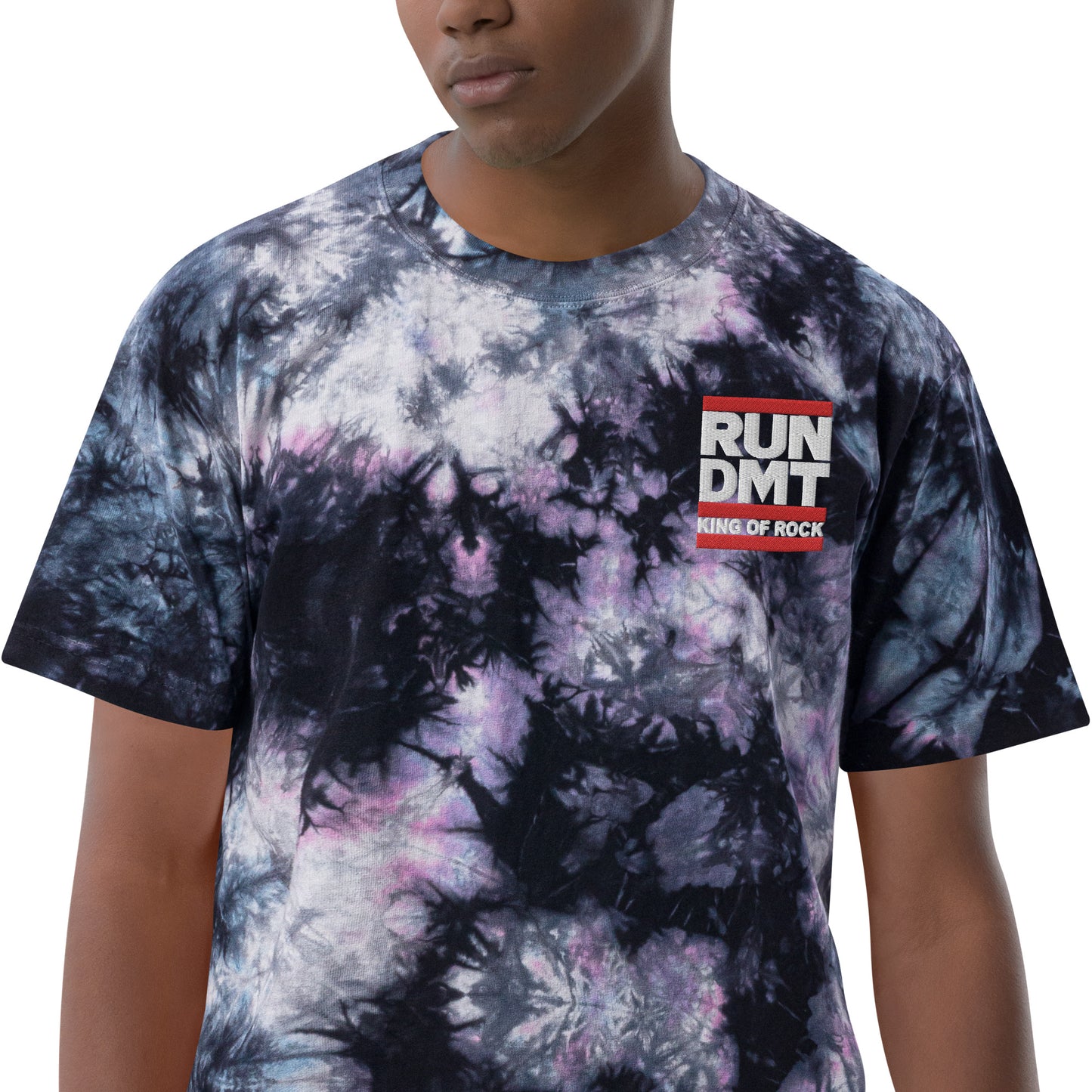 RUN DMT Oversized tie-dye t-shirt