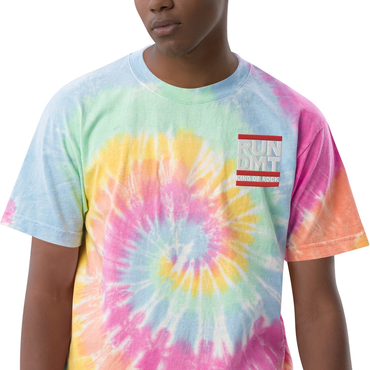 RUN DMT Oversized tie-dye t-shirt