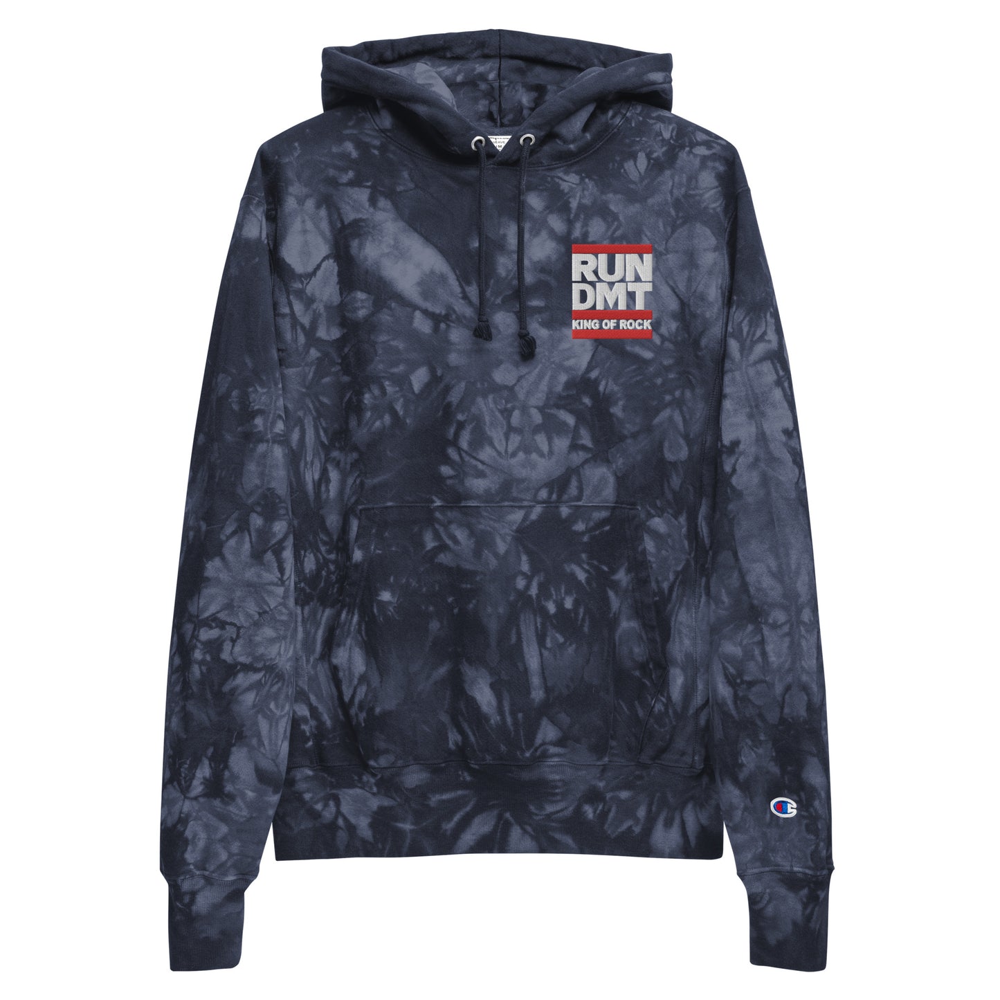 RUN DMT Unisex Champion tie-dye hoodie